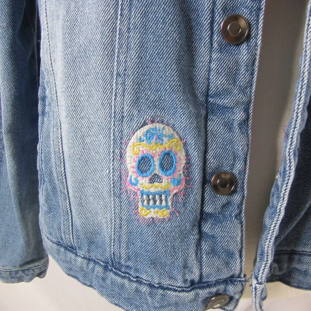 Marvel Disney Denim Trucker Jacket Doctor Strange America Chavez Size XL - Picture 6 of 16
